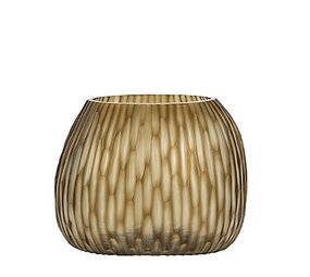 Guaxs Vase Clemente rond | Gris fumé / Gris fumé foncé