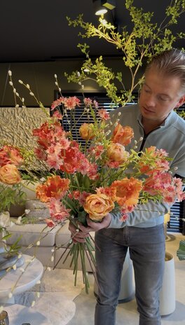 SILK-KA Ramo de flores artificiales "Tulipanes de colores XL" SILK-KA Ramo de flores artificiales "Tulipanes de colores XL"