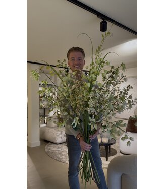 SILK-KA Kunstig blomsterbukett "Luksuriøs vår"
