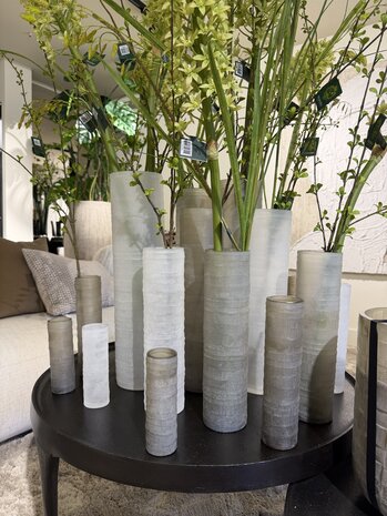 RAF Deluxe Vaso in vetro soffiato a bocca "ONA" XS grigio fumo