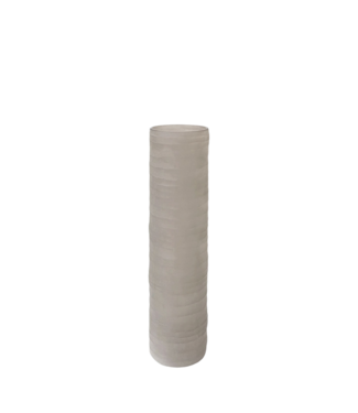 RAF Deluxe Vase en verre soufflé à la bouche « ONA » M gris fumé