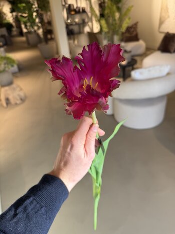 SILK-KA Tige de tulipe violette/rose | 71 cm SILK-KA Tige de tulipe violette/rose | 71 cm