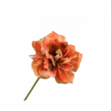 SILK-KA Tige de tulipe orange/marron | 69 cm