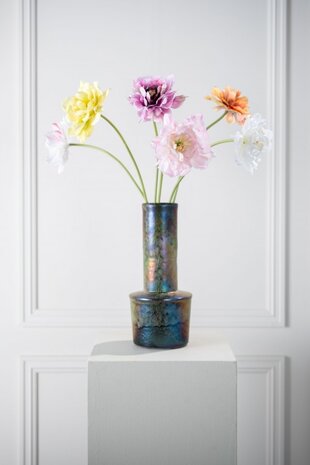 SILK-KA Tulp Steel Oranje/Bruin | 69 cm