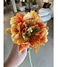 SILK-KA Tallo de tulipán naranja/marrón | 69 cm