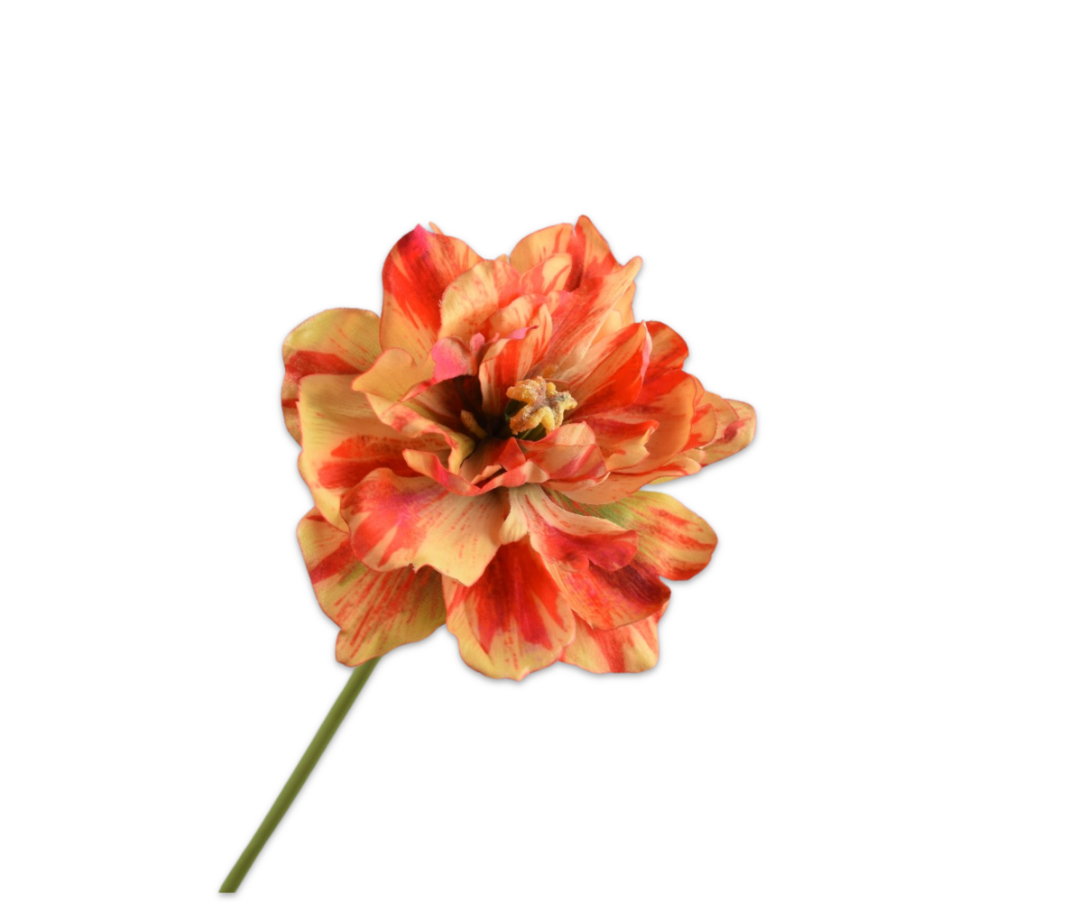 SILK-KA Tallo de tulipán rojo/amarillo | 69 cm SILK-KA Tallo de tulipán rojo/amarillo | 69 cm