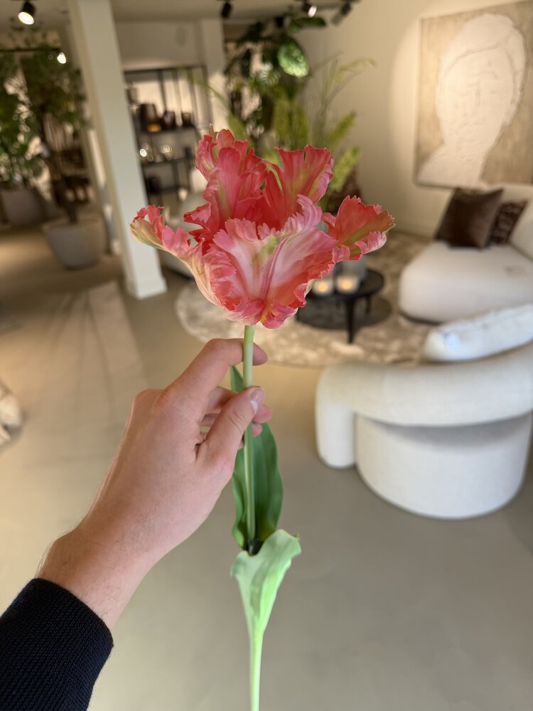 SILK-KA Tallo de tulipán rosa/belleza RT | 71 cm SILK-KA Tallo de tulipán rosa/belleza RT | 71 cm