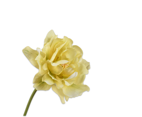 SILK-KA Tulp Steel Geel | 69 cm