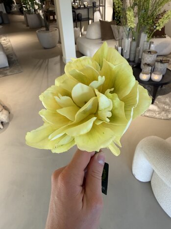 SILK-KA Tulp Steel Geel | 69 cm