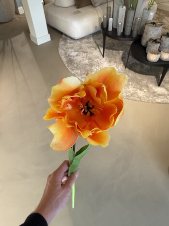 SILK-KA Tallo de tulipán naranja RT | 72 cm SILK-KA Tallo de tulipán naranja RT | 72 cm