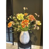 SILK-KA Bouquet de fleurs artificielles « Tulipes mélangées »