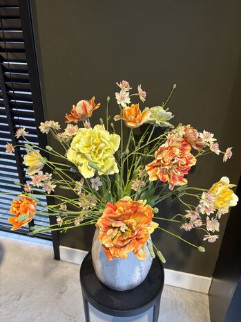 SILK-KA Bouquet di fiori artificiali "Tulipani misti"