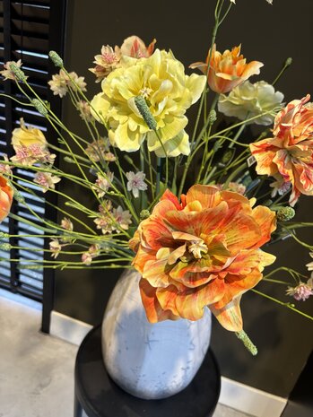 SILK-KA Künstlicher Blumenstrauß „Gemischte Tulpen“