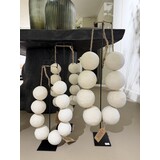 NU PUUR & GROEN Halskette „Cotton Maché“ weiß