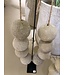 NU PUUR & GROEN Necklace "Cotton Maché" gray/brown