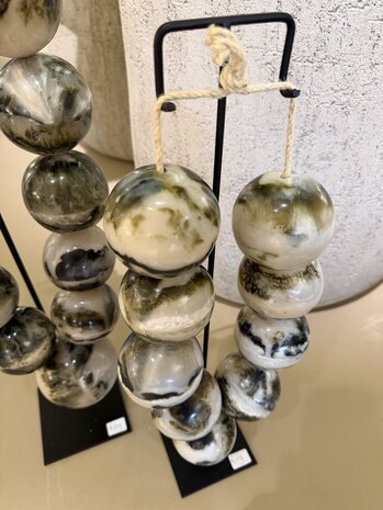 NU PUUR & GROEN Necklace Cream/Green