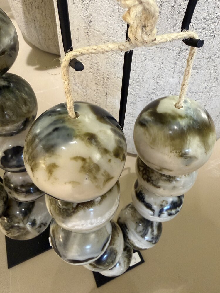 NU PUUR & GROEN Necklace Cream/Green