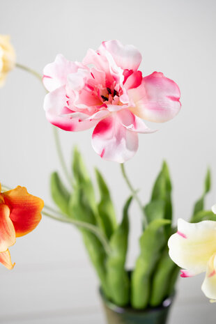 SILK-KA Stelo di tulipano rosa RT | 72 cm