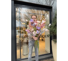 SILK-KA Kunst bloemen boeket " Little Colourful - Limited Edition ''