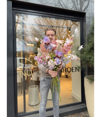 SILK-KA Kunst bloemen boeket " Little Colourful - Limited Edition ''