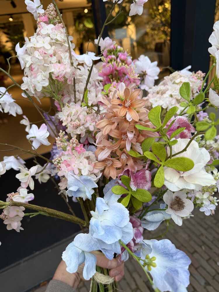 SILK-KA Bouquet de fleurs artificielles « Petit et coloré - Édition limitée »