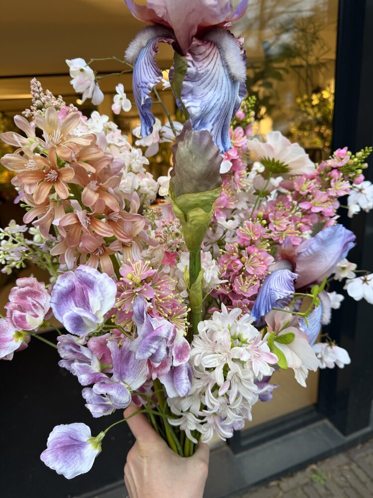 SILK-KA Bouquet de fleurs artificielles « Petit et coloré - Édition limitée »