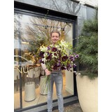 SILK-KA Bouquet di fiori artificiali "Burgundy Pleasure - Edizione limitata"