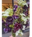 SILK-KA Kunst bloemen boeket " Burgundy Pleasure - Limited Edition ''