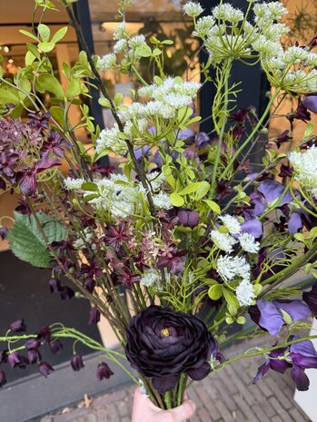 SILK-KA Kunstig blomsterbukett "Burgunder Pleasure - Limited Edition"