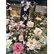SILK-KA Kunst bloemen boeket " Pastel Rozen - Limited Edition ''