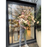 SILK-KA Bouquet di fiori artificiali "Rose pastello - Edizione limitata"