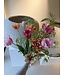 SILK-KA Bouquet de fleurs artificielles « Tulipes colorées XL »