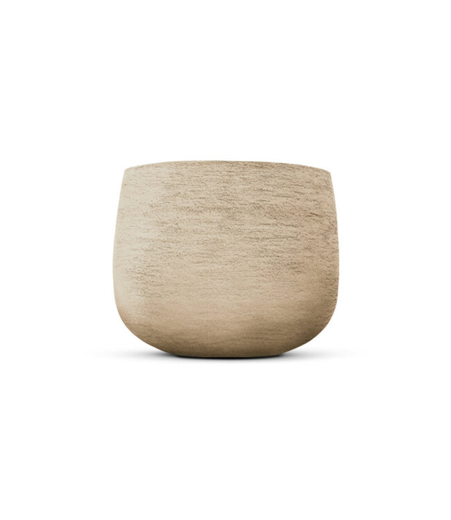 NU PUUR & GROEN Set van 2 Domani "GRAZ" potten natural white / inclusief Bucida bomen van Silk-Ka