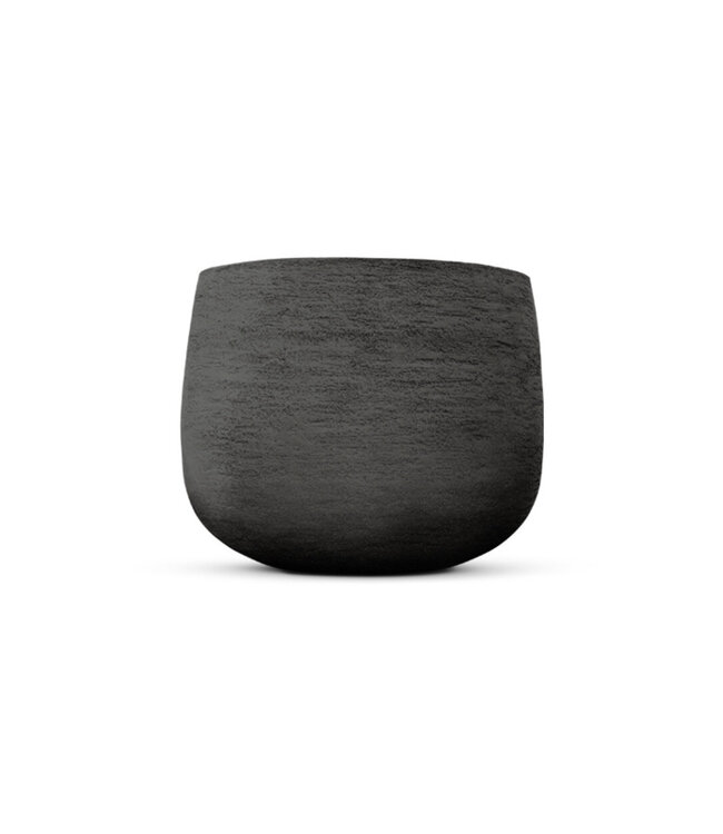 NU PUUR & GROEN Domani pot "Graz" natural black / inclusief Ficus Lyrata van Silk-Ka