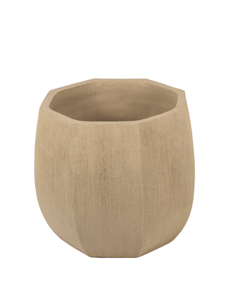 NU PUUR & GROEN Domani pot "ALMA" natural white / inclusief Bucida boom van Silk-Ka