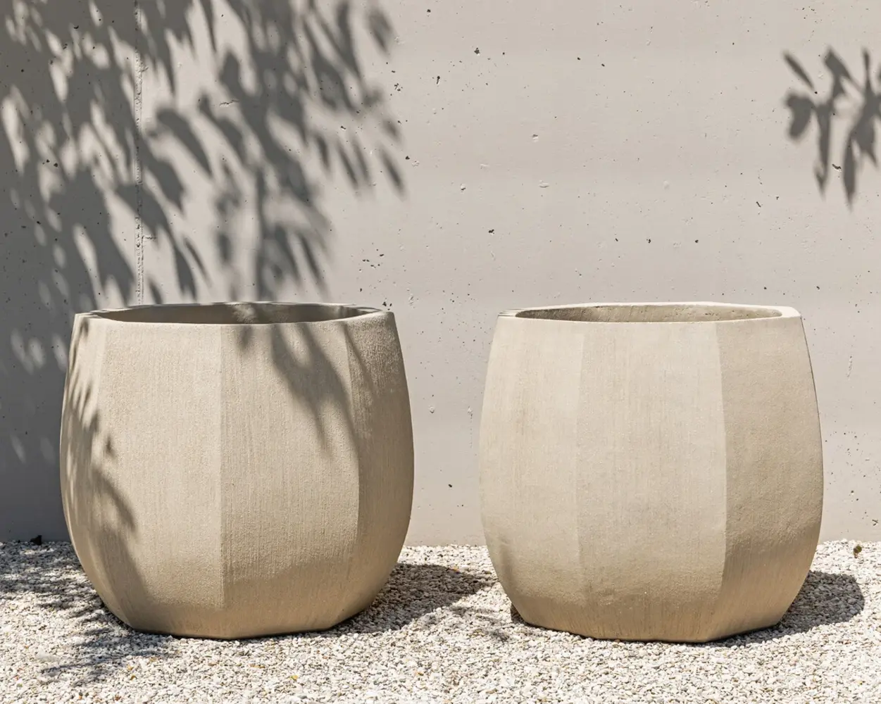 NU PUUR & GROEN Pot Domani « ALMA » blanc naturel / comprenant de l'arbre Bucida de Silk-Ka