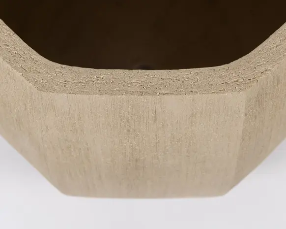 NU PUUR & GROEN Vaso Domani "ALMA" bianco naturale / incluso albero Bucida di Silk-Ka