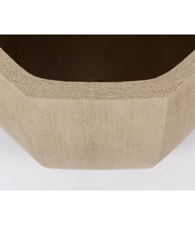 NU PUUR & GROEN Domani pot "ALMA" natural white / inclusief Bucida boom van Silk-Ka