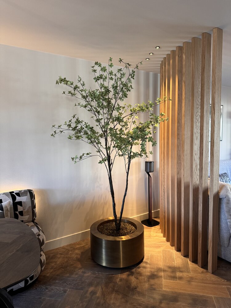 NU PUUR & GROEN "CUPRUM" ottone / incluso albero Bucida da Silk-Ka