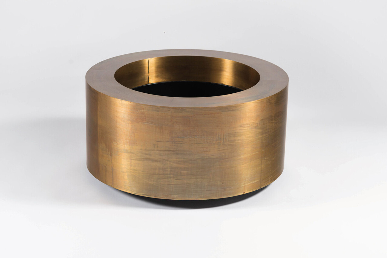 NU PUUR & GROEN "CUPRUM" pot brass / including Bucida tree from Silk-Ka