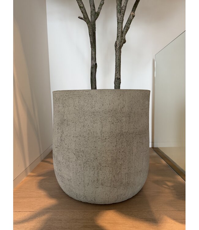 NU PUUR & GROEN Maceta Domani "HELSINKI" Dune / incluye ficus de Silk-Ka