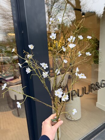 SILK-KA Blossom Branch White | 107 cm