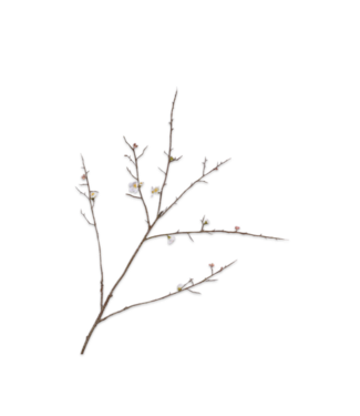 SILK-KA Rama de flor blanca | 121 cm