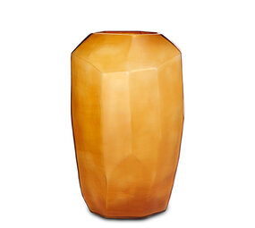 Guaxs GUAXS Vase Kubistisch Hoch | Klar/Gold