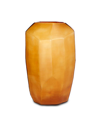 Guaxs GUAXS Vase Cubistic Tall | Clear/Gold