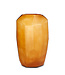 Guaxs Vase cubique haut | Transparent/Or