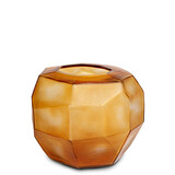 Guaxs Vase rond cubique | Transparent/Or