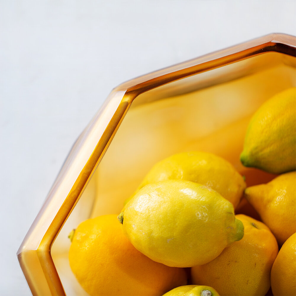 Guaxs Bol cubique | Transparent / Or