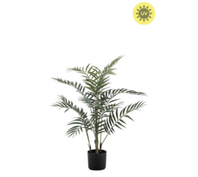 NU PUUR & GROEN Artificial plant for outdoor use - Palm Chameadorea 90 cm - UV-resistant