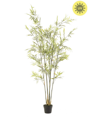 NU PUUR & GROEN Künstliche Bambuspflanze für den Außenbereich, 175 cm, UV-beständig